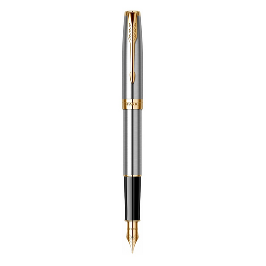 Parker Nalivpero Royal Sonnet Stainless Steel GT F - Siva