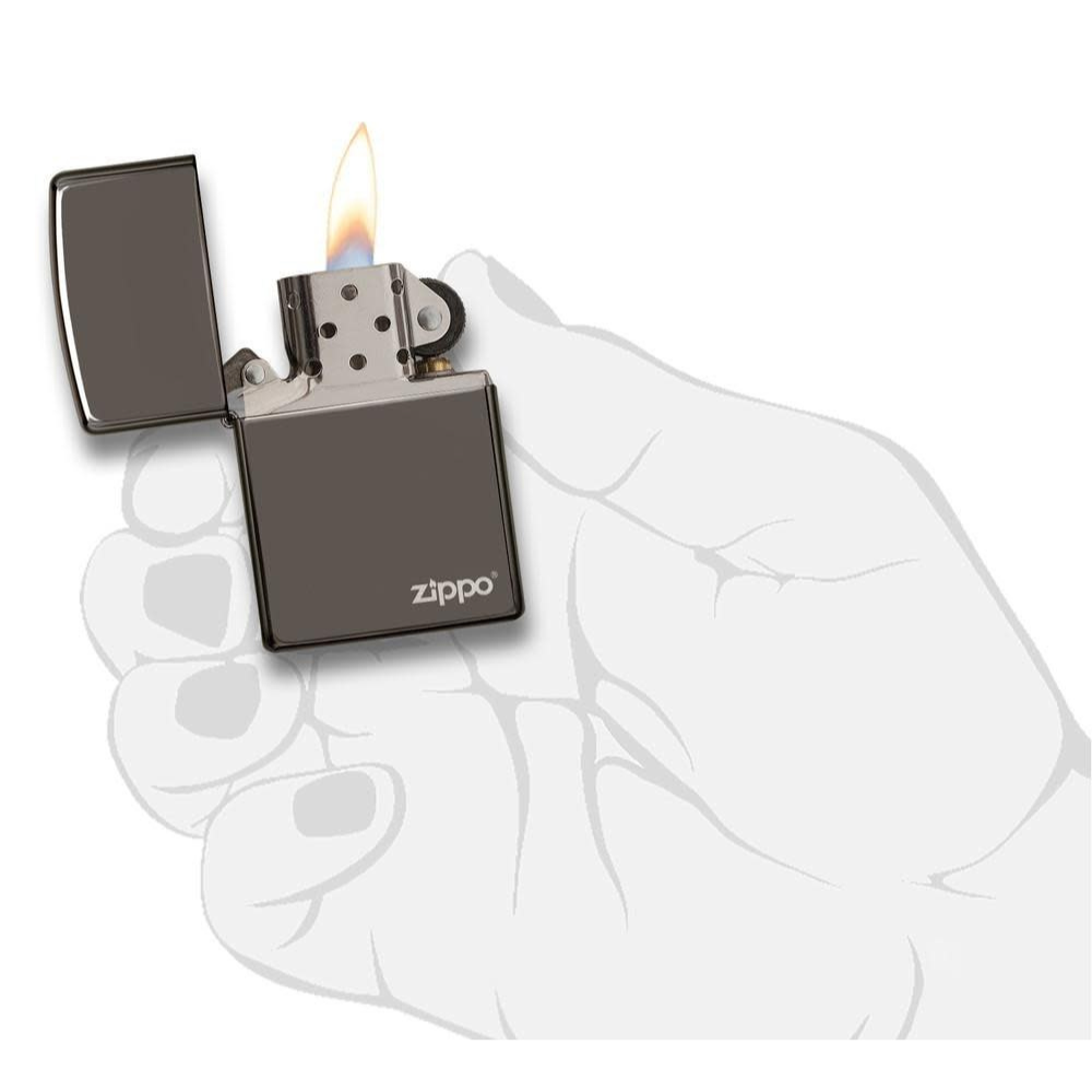 Upaljač Zippo Black Ice Logo