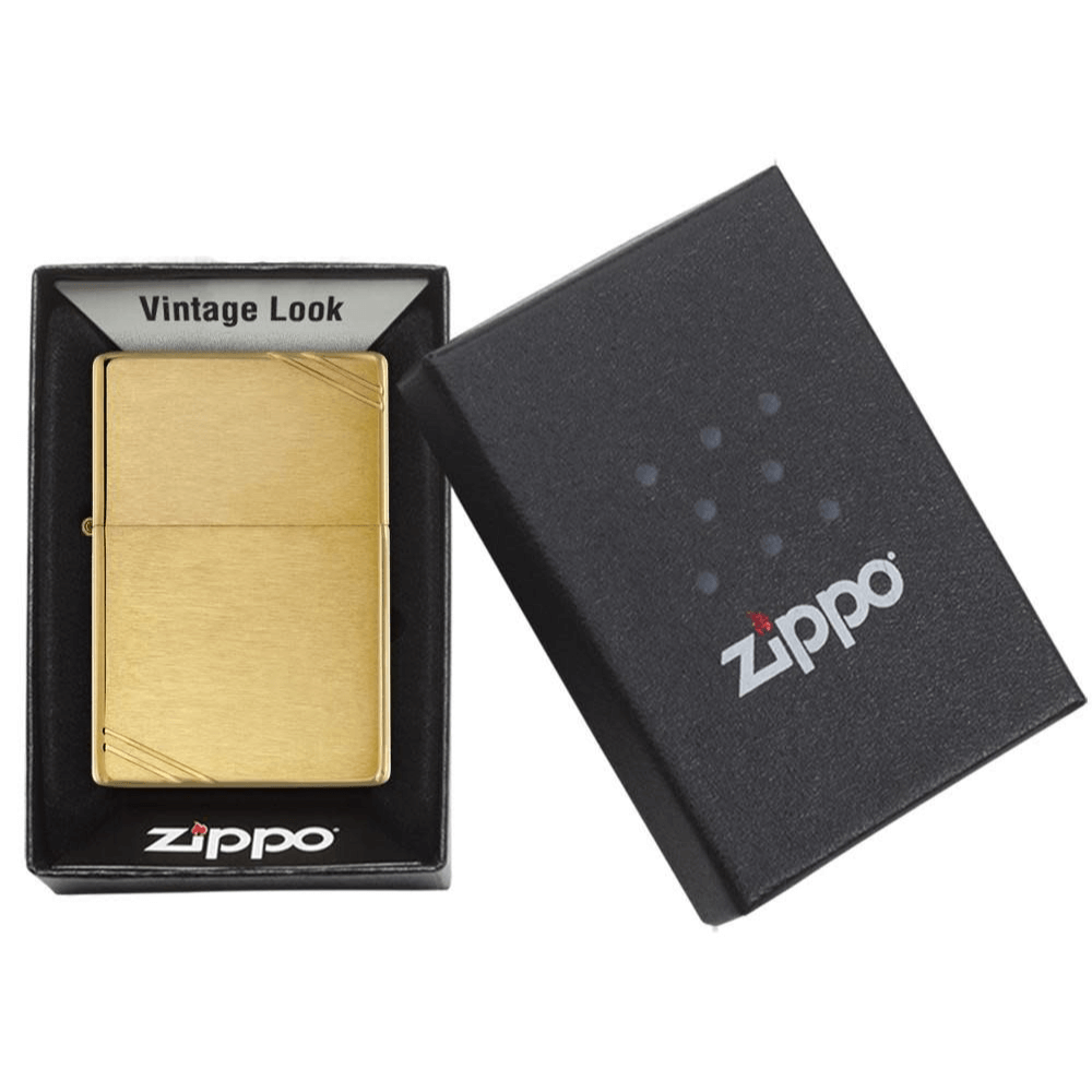 Upaljač Zippo Vintage Brushed Brass