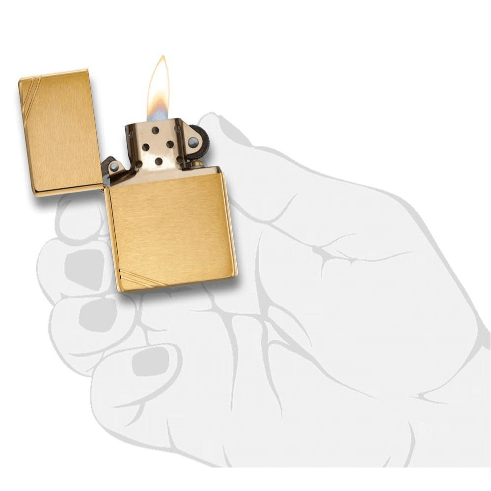 Upaljač Zippo Vintage Brushed Brass