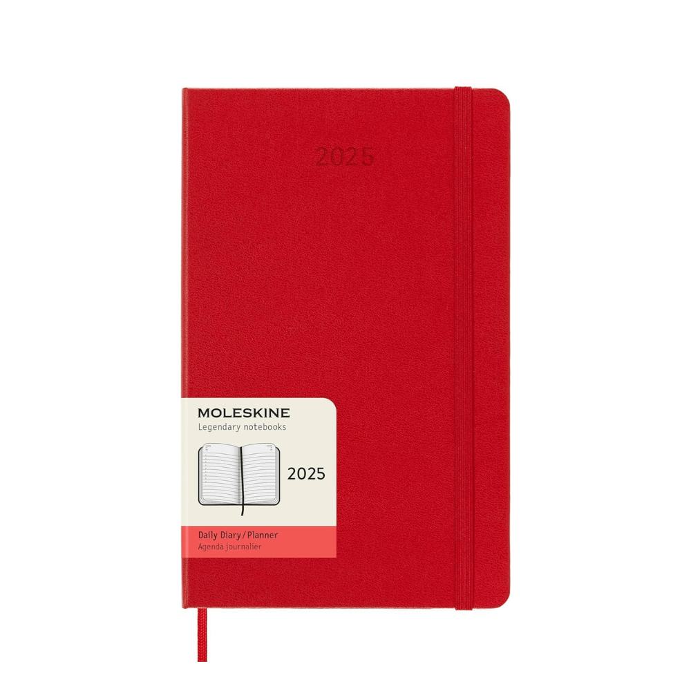 Moleskine Notes Daily Planer 2025 - Crvena